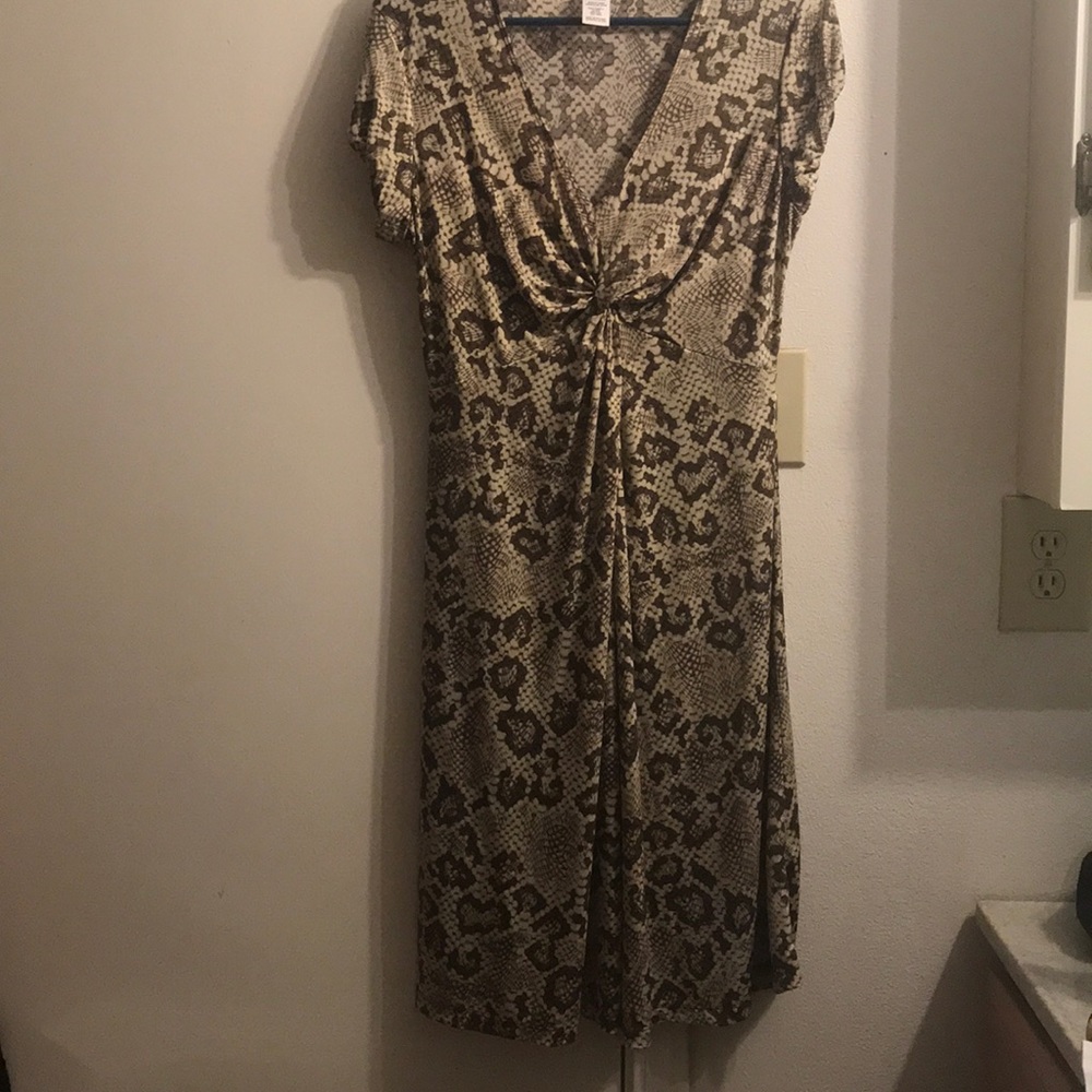 Snake print dress